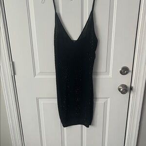 Elegant Black Sequin Dress